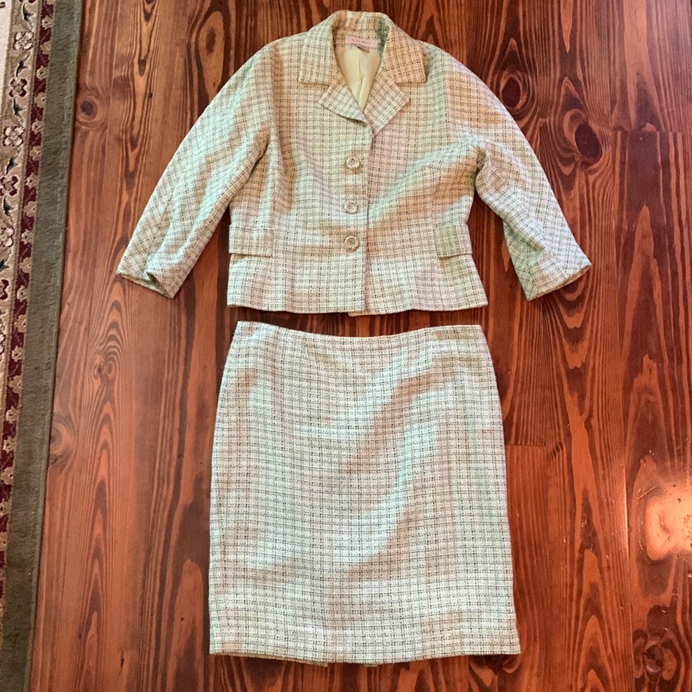 2 piece suit. Jacket sz 14-skirt sz 10
